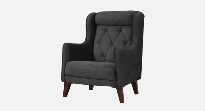 Ruby Accent Chair in Black Colour (Dark Grey) by Urban Ladder - Design 1 Side View - 853131
