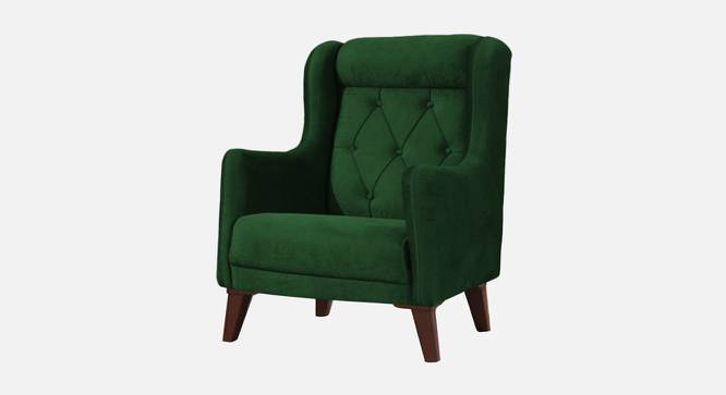 Ruby Accent Chair in Black Colour (Green) by Urban Ladder - Design 1 Side View - 853132
