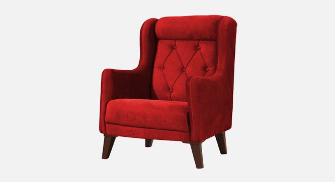 Ruby Accent Chair in Black Colour (Red) by Urban Ladder - Design 1 Side View - 853135