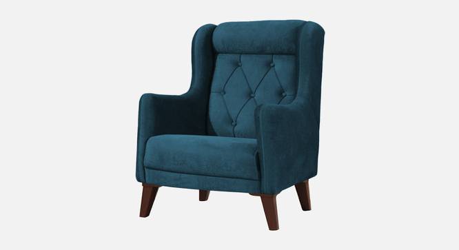 Ruby Accent Chair in Black Colour (Teal Blue) by Urban Ladder - Design 1 Side View - 853137
