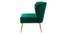 Rabel  Accent Chair in Green Colour (Green) by Urban Ladder - Design 1 Side View - 853148