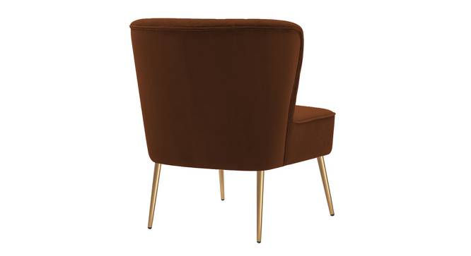 Ruba Accent Chair in Pink Colour (Brown) by Urban Ladder - Design 1 Side View - 853153