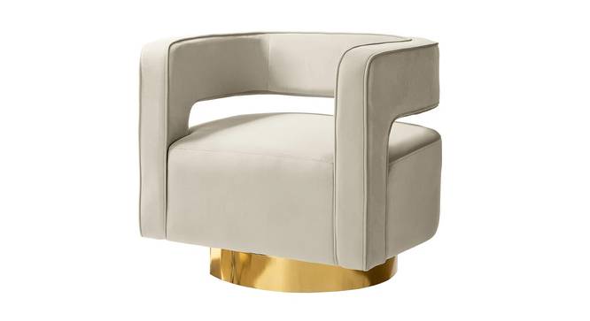 Alson Accent Chair in T Blue Colour (Cream) by Urban Ladder - Front View Design 1 - 853223
