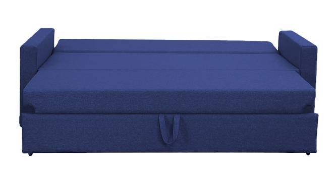 Akron 3 Seater Pull Out Sofa Cum Bed In Nav Blue  Colour (Navy Blue) by Urban Ladder - Design 1 Side View - 853231