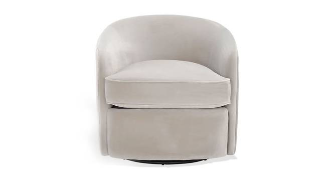 Andean Swivel Solid Wood Barrel Chair in T Blue Colour (Grey) by Urban Ladder - Design 1 Side View - 853245
