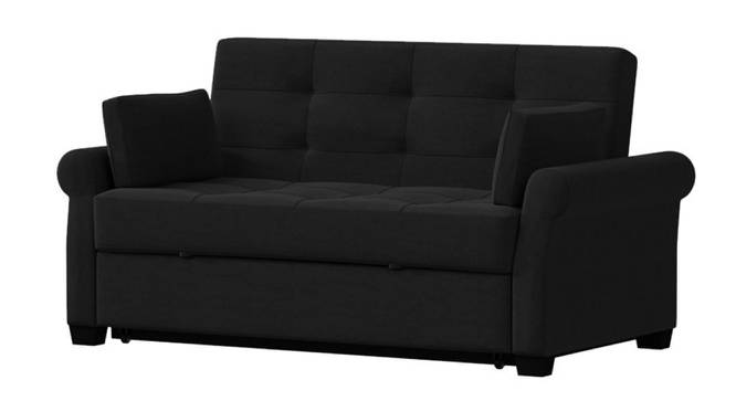 Serta 3 Seater Pull Out Sofa Cum Bed In Grey Colour (Black) by Urban Ladder - Front View Design 1 - 853298