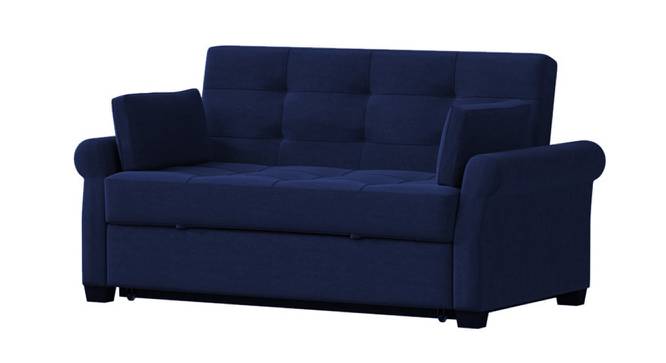Serta 3 Seater Pull Out Sofa Cum Bed In Grey Colour (Navy Blue) by Urban Ladder - Front View Design 1 - 853300