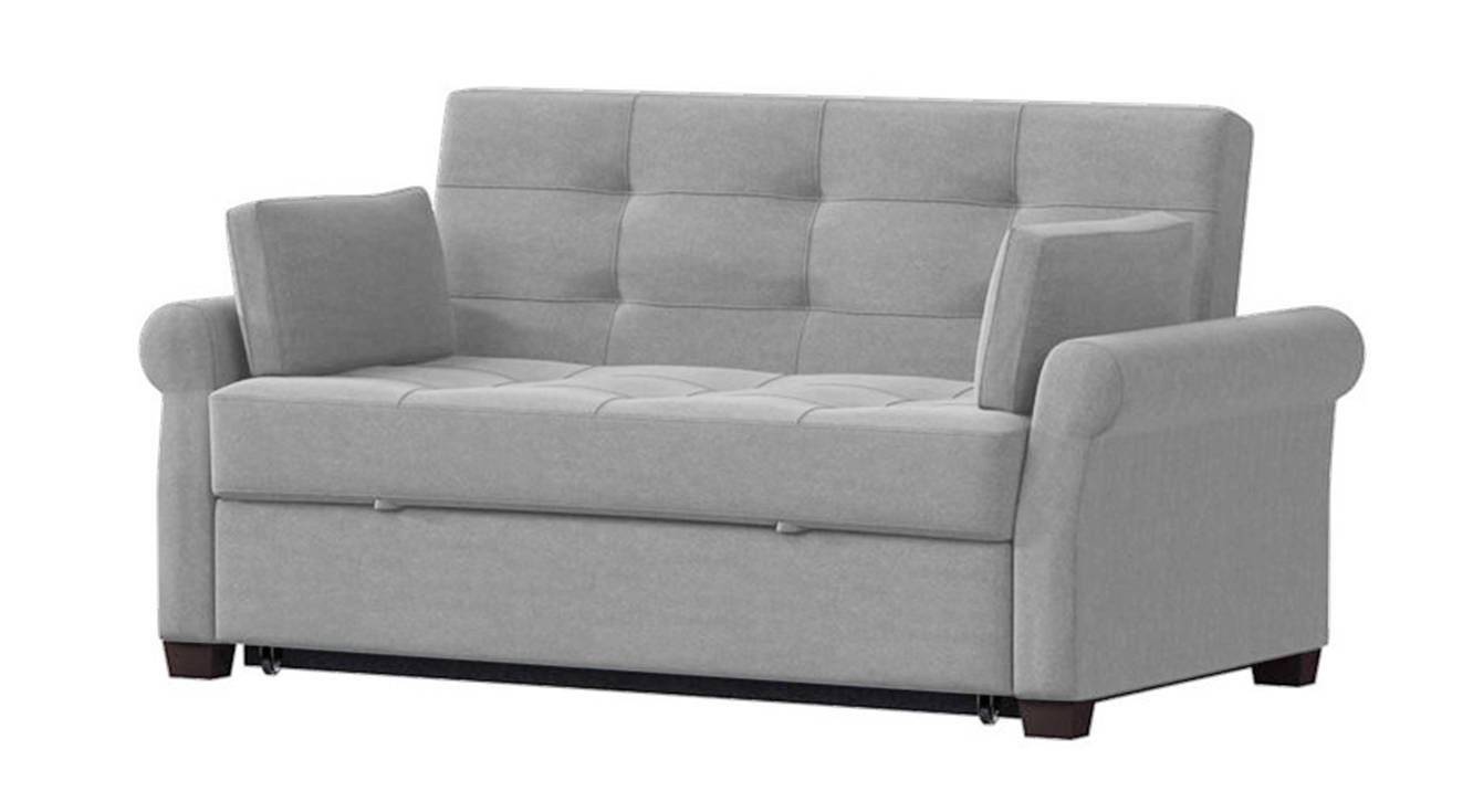 Serta 3 Seater Fold Out Sofa cum Bed In Grey Colour Urban Ladder
