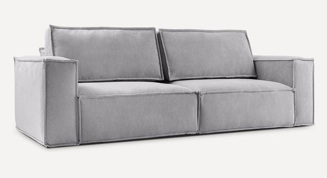 Skult 3 Seater Pull Out Sofa Cum Bed In Pink Colour (Grey) by Urban Ladder - Front View Design 1 - 853306