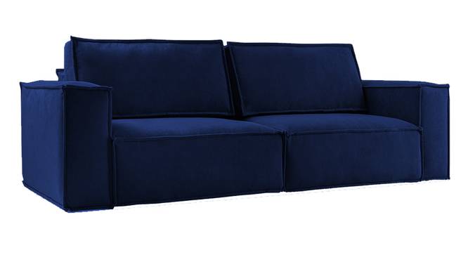 Skult 3 Seater Pull Out Sofa Cum Bed In Pink Colour (Navy Blue) by Urban Ladder - Front View Design 1 - 853307