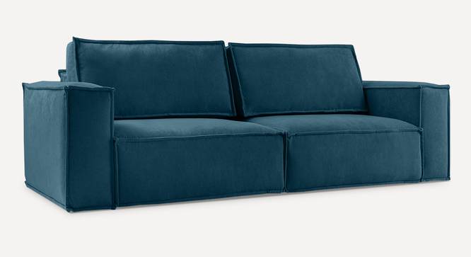 Skult 3 Seater Pull Out Sofa Cum Bed In Pink Colour (Teal Blue) by Urban Ladder - Front View Design 1 - 853309