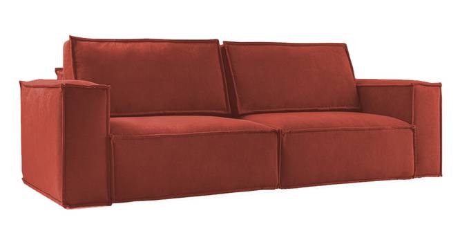 Skult 3 Seater Pull Out Sofa Cum Bed In Pink Colour (Pink) by Urban Ladder - Front View Design 1 - 853310