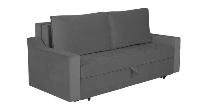 Step 3 Seater Pull Out Sofa Cum Bed In T Blue  Colour (Dark Grey) by Urban Ladder - Front View Design 1 - 853313