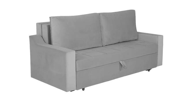 Step 3 Seater Pull Out Sofa Cum Bed In T Blue  Colour (Grey) by Urban Ladder - Front View Design 1 - 853314