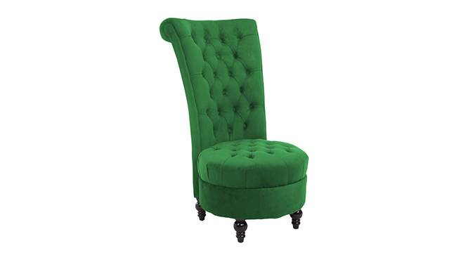 Piece High Back Accent Chair in Black Colour (Green) by Urban Ladder - Front View Design 1 - 853320