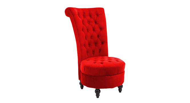 Piece High Back Accent Chair in Black Colour (Red) by Urban Ladder - Front View Design 1 - 853322