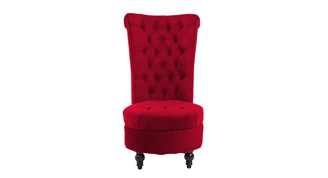 Piece High Back Accent Chair in Black Colour (Maroon) by Urban Ladder - Front View Design 1 - 853325