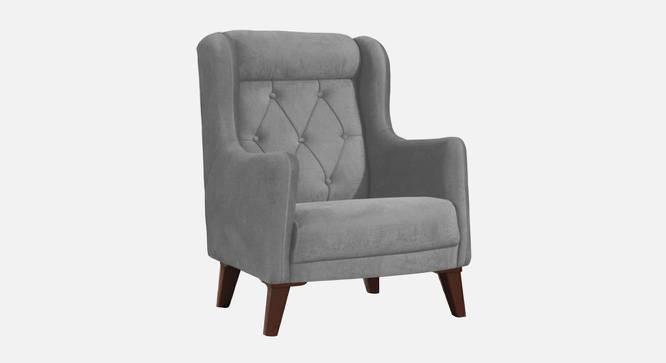 Ruby Accent Chair in Black Colour (Grey) by Urban Ladder - Front View Design 1 - 853328