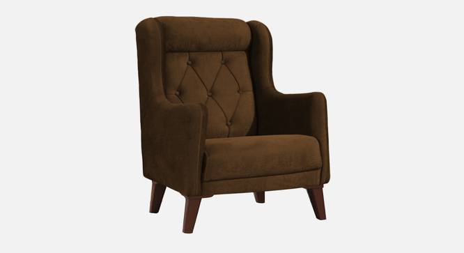 Ruby Accent Chair in Black Colour (Brown) by Urban Ladder - Front View Design 1 - 853329