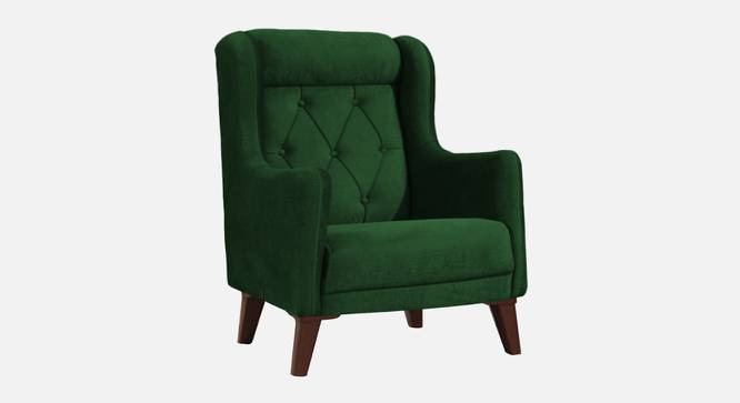 Ruby Accent Chair in Black Colour (Green) by Urban Ladder - Front View Design 1 - 853331