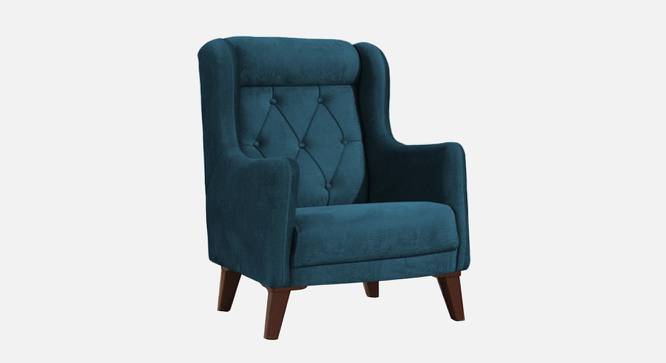 Ruby Accent Chair in Black Colour (Teal Blue) by Urban Ladder - Front View Design 1 - 853334