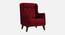 Ruby Accent Chair in Black Colour (Maroon) by Urban Ladder - Front View Design 1 - 853336