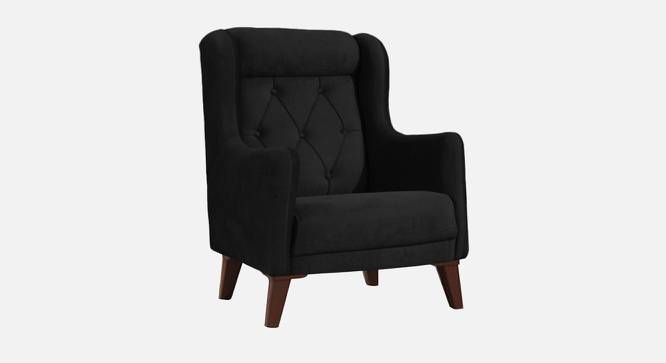 Ruby Accent Chair in Black Colour (Black) by Urban Ladder - Front View Design 1 - 853338