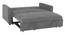 Medas 3 Seater Pull Out Sofa Cum Bed In Black Colour (Dark Grey) by Urban Ladder - Ground View Design 1 - 853434