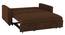 Medas 3 Seater Pull Out Sofa Cum Bed In Black Colour (Brown) by Urban Ladder - Ground View Design 1 - 853436