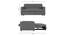 Medas 3 Seater Pull Out Sofa Cum Bed In Black Colour (Dark Grey) by Urban Ladder - Design 1 Dimension - 853472
