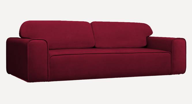 Parega 3 Seater Pull Out Sofa Cum Bed In Blue Colour (Maroon) by Urban Ladder - Design 1 Side View - 853492