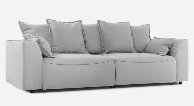 Leon 3 Seater Pull Out Sofa Cum Bed In Dusty Rose Colour (Grey) by Urban Ladder - Front View Design 1 - 853528