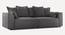 Leon 3 Seater Pull Out Sofa Cum Bed In Dusty Rose Colour (Dark Grey) by Urban Ladder - Front View Design 1 - 853531