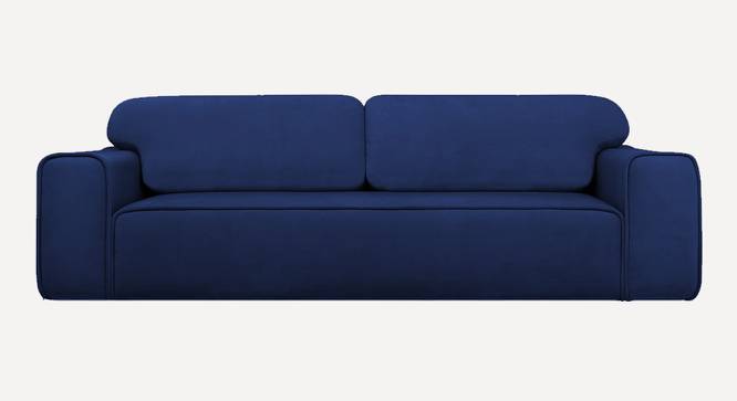 Parega 3 Seater Pull Out Sofa Cum Bed In Blue Colour (Navy Blue) by Urban Ladder - Front View Design 1 - 853552