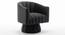 Morrow Swivel Solid Wood Round Chair in Dusty Rose Colour (Black) by Urban Ladder - Front View Design 1 - 853591