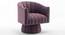 Morrow Swivel Solid Wood Round Chair in Dusty Rose Colour (Purple) by Urban Ladder - Front View Design 1 - 853608