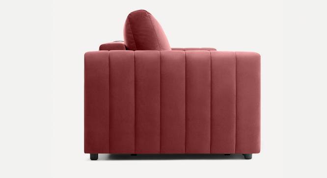 Beliss 3 Seater Pull Out Sofa Cum Bed ith storage In Orange Colour (Pink) by Urban Ladder - Design 1 Side View - 853621