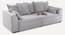Leon 3 Seater Pull Out Sofa Cum Bed In Dusty Rose Colour (Grey) by Urban Ladder - Design 1 Side View - 853625