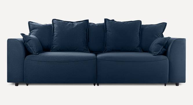 Flycon 3 Seater Pull Out Sofa Cum Bed In Blue Colour (Blue) by Urban Ladder - Design 1 Side View - 853631