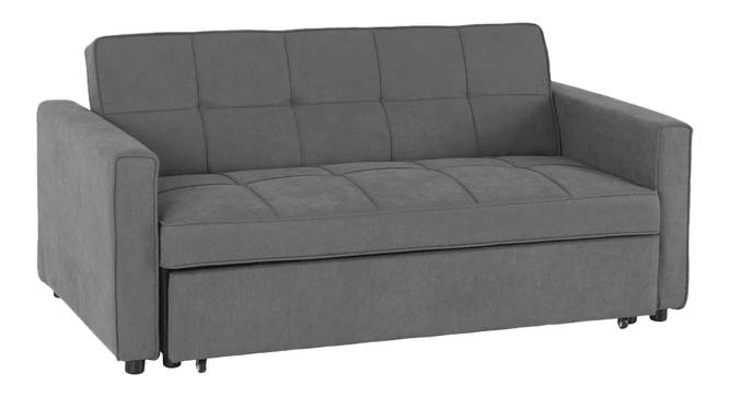 Medas 3 Seater Pull Out Sofa Cum Bed In Black Colour (Dark Grey) by Urban Ladder - Design 1 Side View - 853638