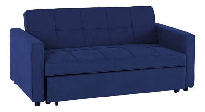 Medas 3 Seater Pull Out Sofa Cum Bed In Black Colour (Navy Blue) by Urban Ladder - Design 1 Side View - 853642