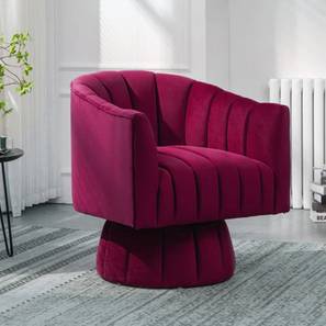 Morrow Accent Chair in Maroon Colour-image-3