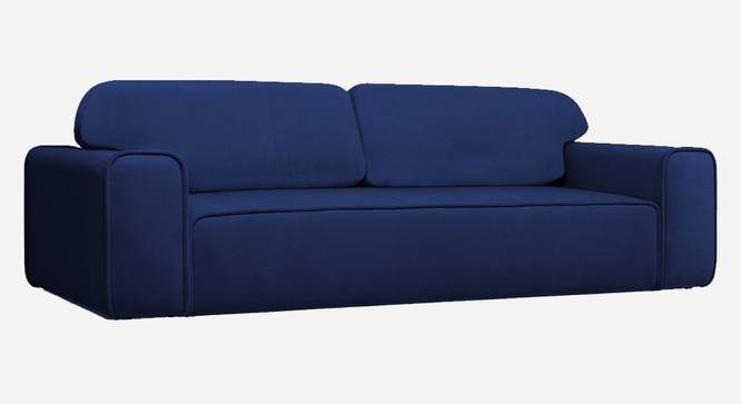 Parega 3 Seater Pull Out Sofa Cum Bed In Blue Colour (Navy Blue) by Urban Ladder - Design 1 Side View - 853655