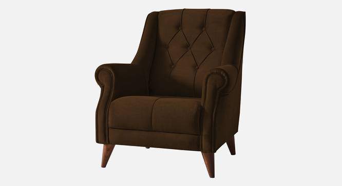 Joplin Accent Chair in Yellow Colour (Brown) by Urban Ladder - Design 1 Side View - 853666