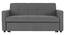 Medas 3 Seater Pull Out Sofa Cum Bed In Black Colour (Dark Grey) by Urban Ladder - Front View Design 1 - 853668
