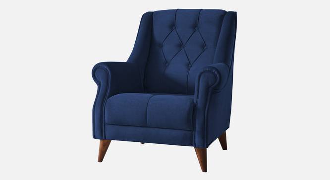 Joplin Accent Chair in Yellow Colour (Navy Blue) by Urban Ladder - Design 1 Side View - 853674