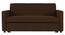 Medas 3 Seater Pull Out Sofa Cum Bed In Black Colour (Brown) by Urban Ladder - Front View Design 1 - 853675