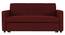 Medas 3 Seater Pull Out Sofa Cum Bed In Black Colour (Maroon) by Urban Ladder - Front View Design 1 - 853678