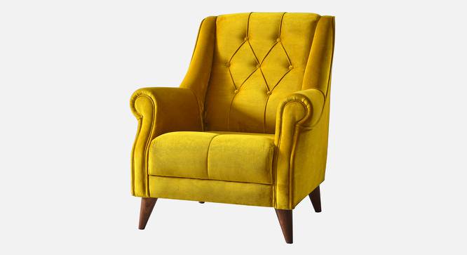 Joplin Accent Chair in Yellow Colour (Yellow) by Urban Ladder - Design 1 Side View - 853683