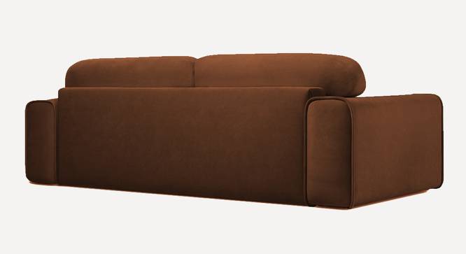 Parega 3 Seater Pull Out Sofa Cum Bed In Blue Colour (Brown) by Urban Ladder - Rear View Design 1 - 853687